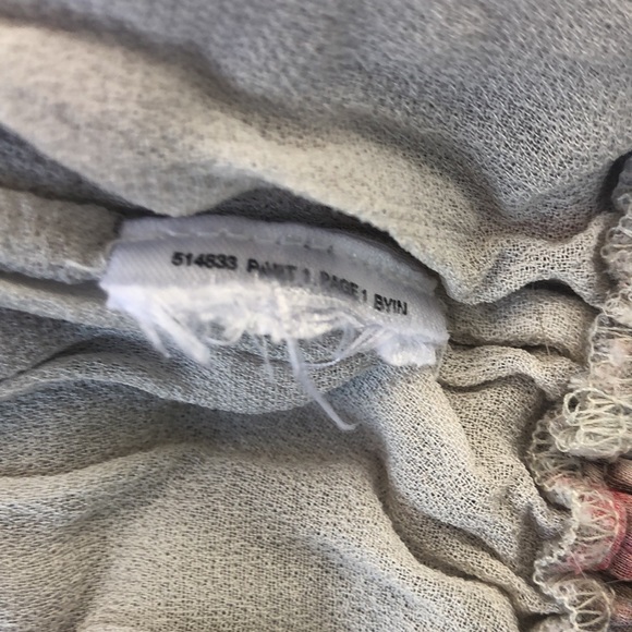 All Saints floral stripe tie shoulder top - Picture 4 of 7